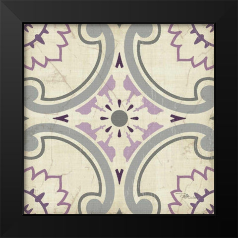 Lavender Glow Square XI Black Modern Wood Framed Art Print by Pela Studio