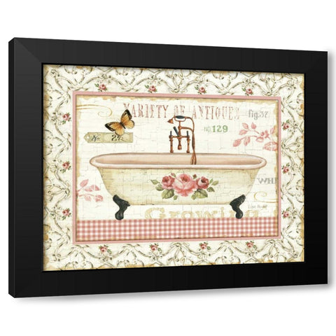 Rose Garden III Black Modern Wood Framed Art Print by Audit, Lisa