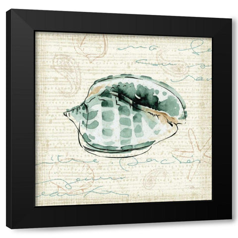 Ocean Prints I Black Modern Wood Framed Art Print by Pela Studio