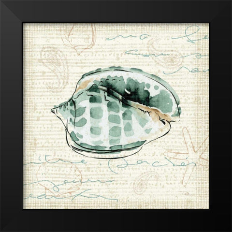 Ocean Prints I Black Modern Wood Framed Art Print by Pela Studio
