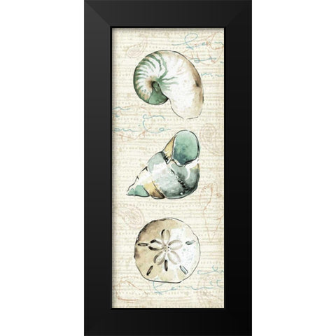 Ocean Prints VI Black Modern Wood Framed Art Print by Pela Studio