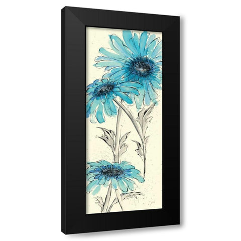 Daisy Dreams II Black Modern Wood Framed Art Print with Double Matting by Paschke, Chris