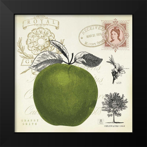 Apple Notes Black Modern Wood Framed Art Print by Studio Mousseau