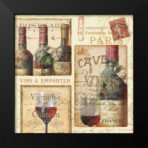 French Cellar II Black Modern Wood Framed Art Print by Pela