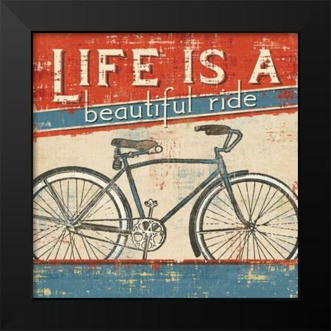 Beautiful Ride I Black Modern Wood Framed Art Print by Pela Studio