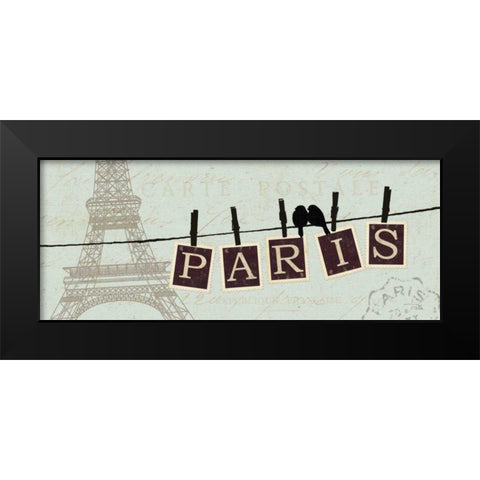 Migration I Black Modern Wood Framed Art Print by Pela