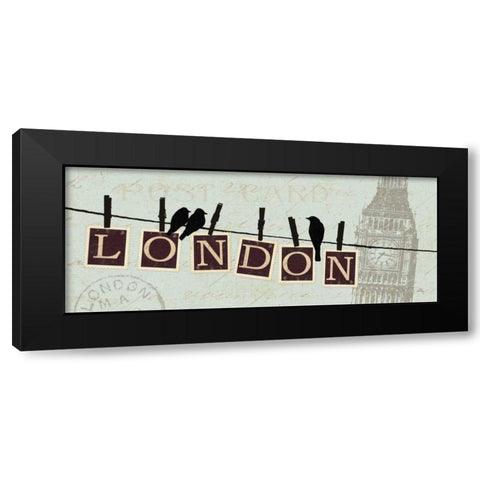 Migration II Black Modern Wood Framed Art Print by Pela