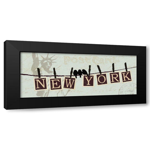 Migration III Black Modern Wood Framed Art Print by Pela