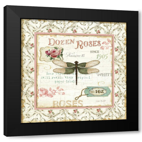 Rose Garden VI Black Modern Wood Framed Art Print with Double Matting by Audit, Lisa