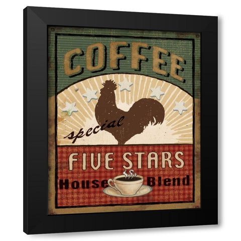 Coffee Blend III Black Modern Wood Framed Art Print with Double Matting by Brissonnet, Daphne