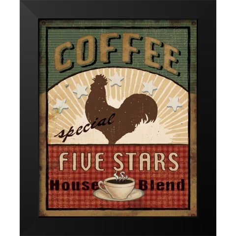 Coffee Blend III Black Modern Wood Framed Art Print by Brissonnet, Daphne