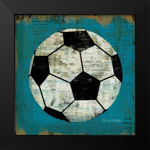 Ball III Black Modern Wood Framed Art Print by Mullan, Michael