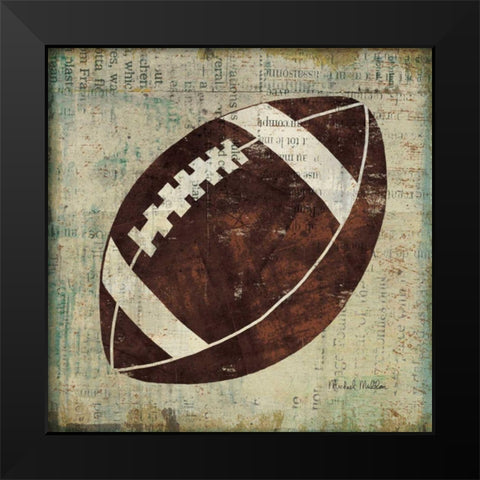 Ball IV Black Modern Wood Framed Art Print by Mullan, Michael