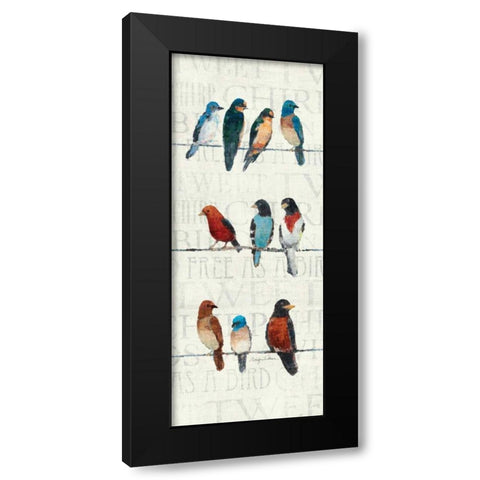 The Usual Suspects Panel I Black Modern Wood Framed Art Print by Tillmon, Avery
