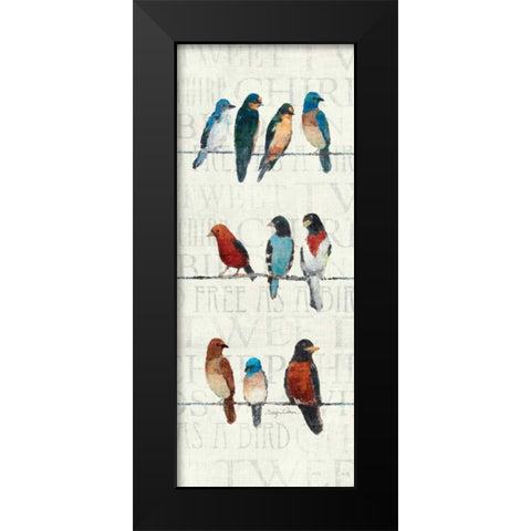 The Usual Suspects Panel I Black Modern Wood Framed Art Print by Tillmon, Avery