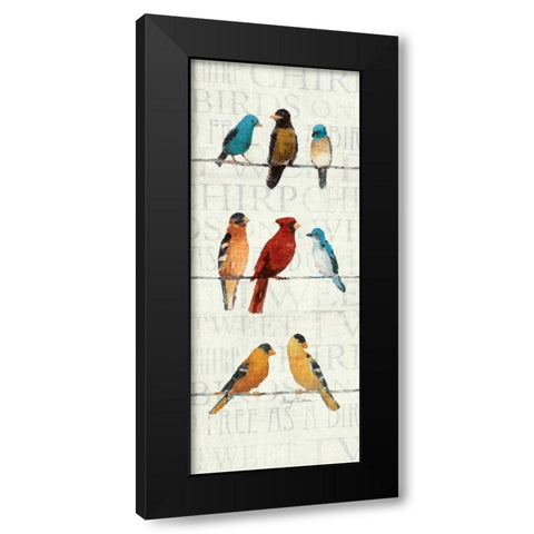 The Usual Suspects Panel II Black Modern Wood Framed Art Print by Tillmon, Avery