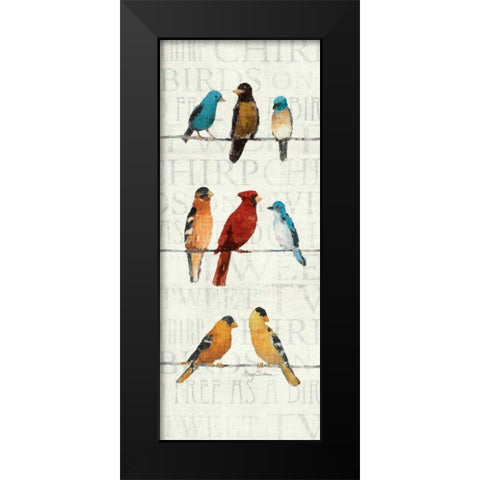 The Usual Suspects Panel II Black Modern Wood Framed Art Print by Tillmon, Avery