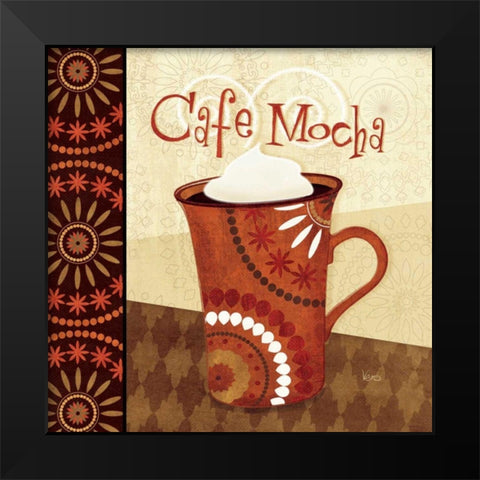 Cup of Joe III Black Modern Wood Framed Art Print by Charron, Veronique
