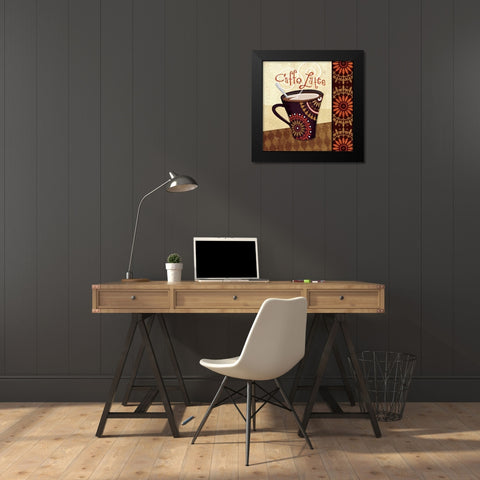 Cup of Joe IV Black Modern Wood Framed Art Print by Charron, Veronique