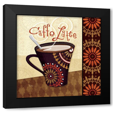 Cup of Joe IV Black Modern Wood Framed Art Print by Charron, Veronique