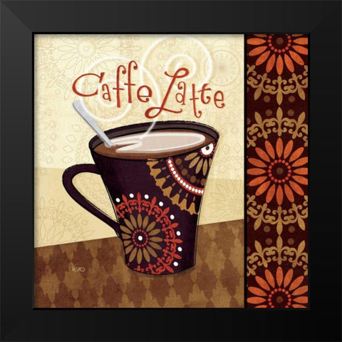 Cup of Joe IV Black Modern Wood Framed Art Print by Charron, Veronique