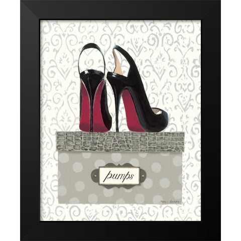 Tres Chic I Black Modern Wood Framed Art Print by Fabiano, Marco