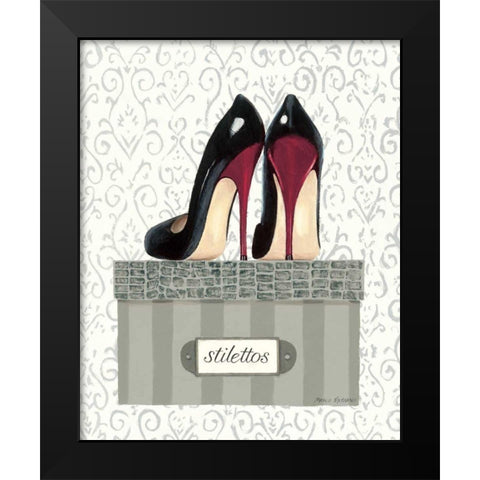 Tres Chic IV Black Modern Wood Framed Art Print by Fabiano, Marco