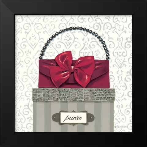 Tres Chic Square II Black Modern Wood Framed Art Print by Fabiano, Marco