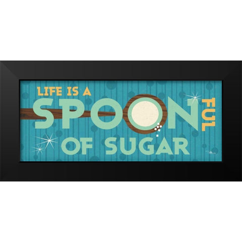 Kitchen It VIII Black Modern Wood Framed Art Print by Pela Studio