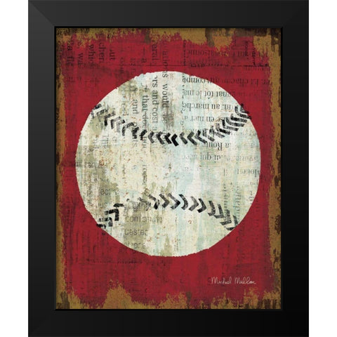 Ball I Black Modern Wood Framed Art Print by Mullan, Michael