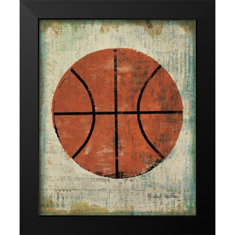 Ball II Black Modern Wood Framed Art Print by Mullan, Michael