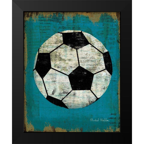 Ball IV Black Modern Wood Framed Art Print by Mullan, Michael