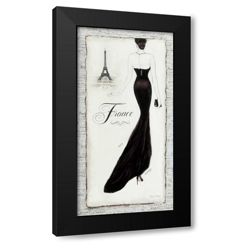 Elegance I Black Modern Wood Framed Art Print by Adams, Emily