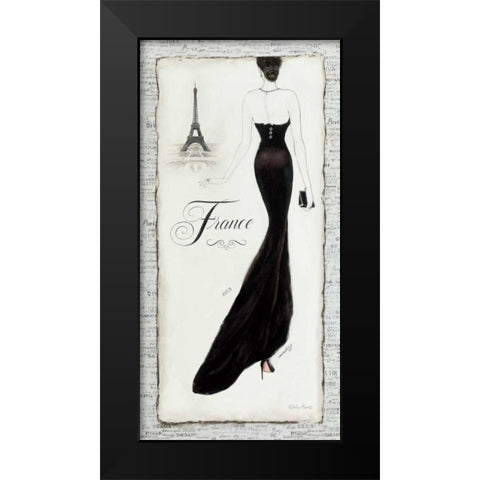 Elegance I Black Modern Wood Framed Art Print by Adams, Emily