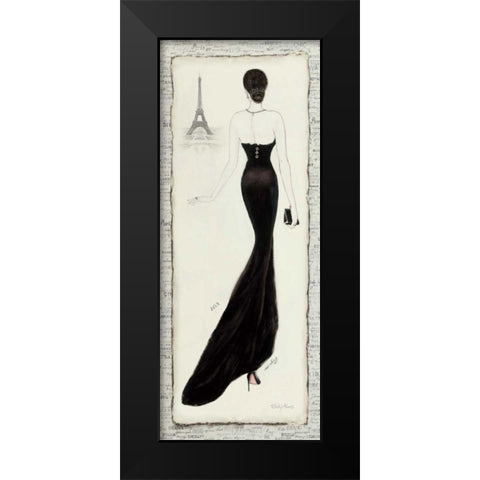 Elegance Diva I Black Modern Wood Framed Art Print by Adams, Emily