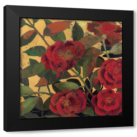 Abundant Roses I Black Modern Wood Framed Art Print by Lovell, Kathrine