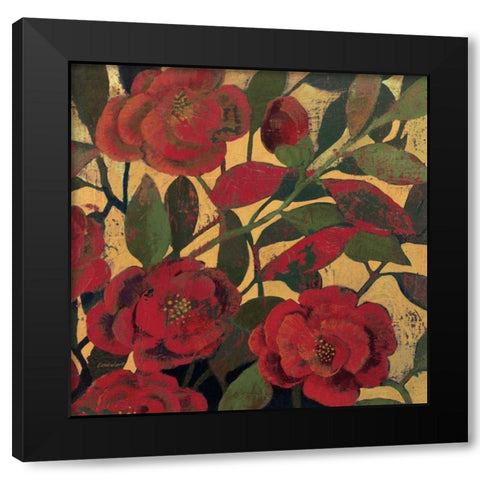 Abundant Roses II Black Modern Wood Framed Art Print by Lovell, Kathrine