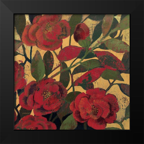 Abundant Roses II Black Modern Wood Framed Art Print by Lovell, Kathrine