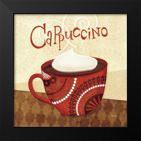 Cup of Joe II Black Modern Wood Framed Art Print by Charron, Veronique