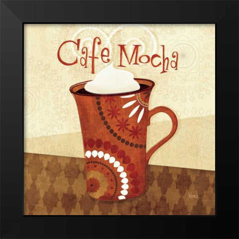 Cup of Joe III Black Modern Wood Framed Art Print by Charron, Veronique