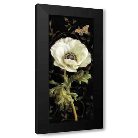 Jardin Paris Florals I Black Modern Wood Framed Art Print by Nai, Danhui