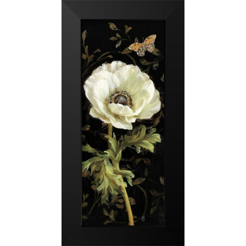 Jardin Paris Florals I Black Modern Wood Framed Art Print by Nai, Danhui