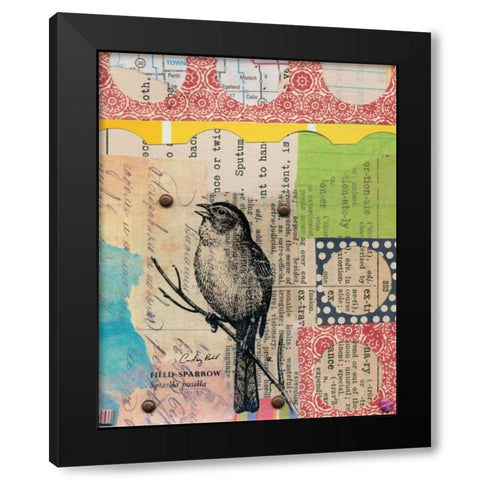 Perched I Black Modern Wood Framed Art Print by Prahl, Courtney