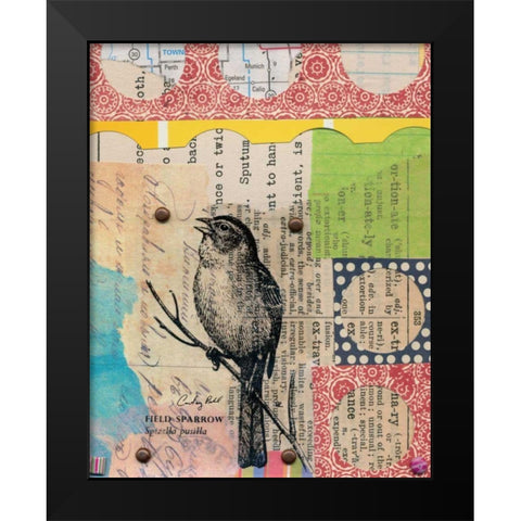 Perched I Black Modern Wood Framed Art Print by Prahl, Courtney