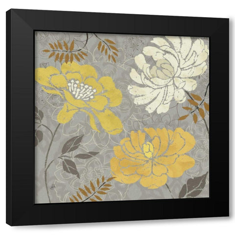 Morning Tones Gold I Black Modern Wood Framed Art Print by Brissonnet, Daphne