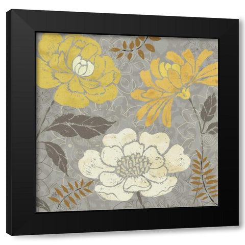 Morning Tone Gold II Black Modern Wood Framed Art Print with Double Matting by Brissonnet, Daphne