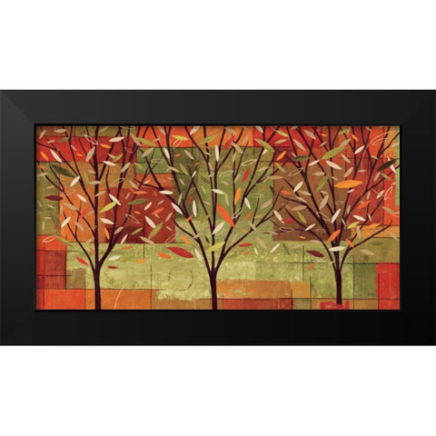 Watercolor Forest II Black Modern Wood Framed Art Print by Charron, Veronique