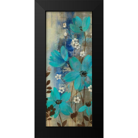 Floral Symphony Crop I Black Modern Wood Framed Art Print by Vassileva, Silvia