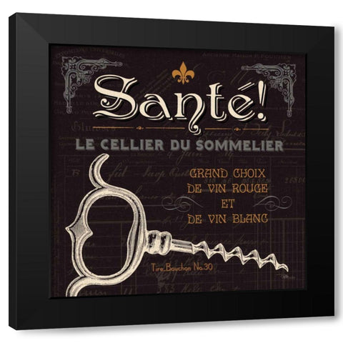 Flavors of France V Black Modern Wood Framed Art Print with Double Matting by Pela Studio