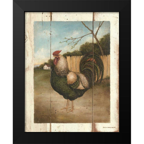 Aramis Black Modern Wood Framed Art Print by Brown, David Carter